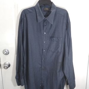 Luca diMarco Mens Sz 2 X Blue button down, 100% Cotton